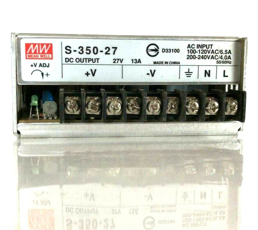 Mean Well  S-350-27 MW 27V 13A 350W AC/DC Switching Power Supply