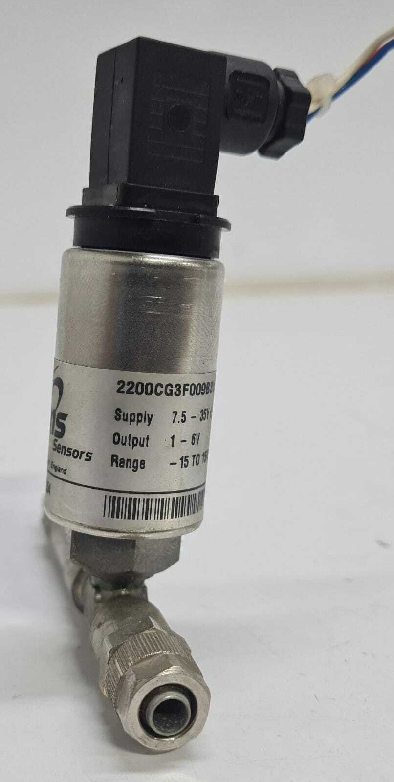 Gems Sensors 2200CG3F009B3UA Pressure Transducer P10555 1-6V 15PSI