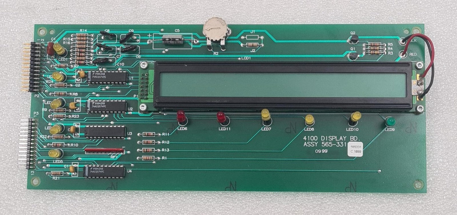 Simplex Grinnell 4100 display board assembly 565-331 PCB 565-330