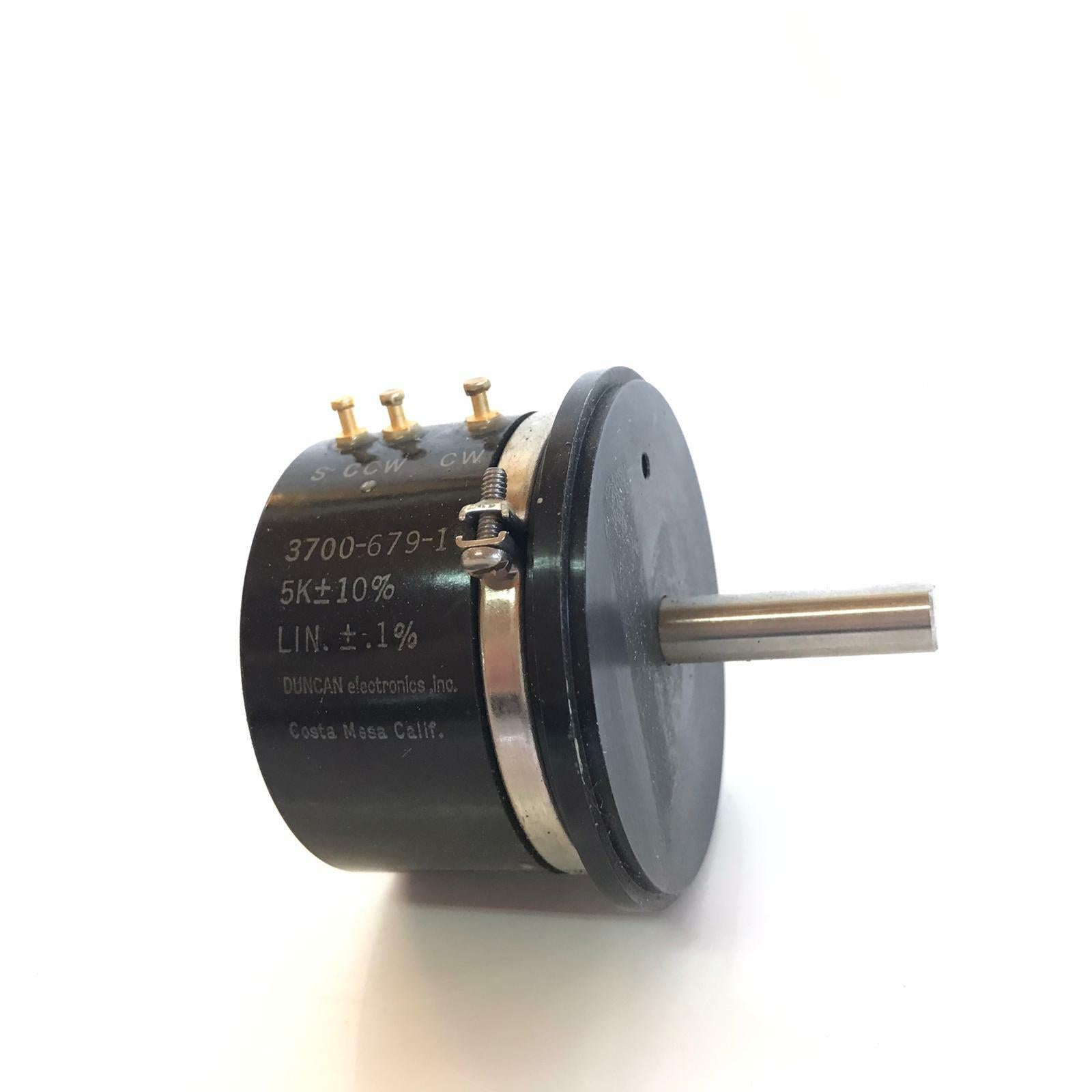 Duncan Electronics 3700-679-1 Rotary Potentiometer 5K ±10% LIN.±.1% Varian part