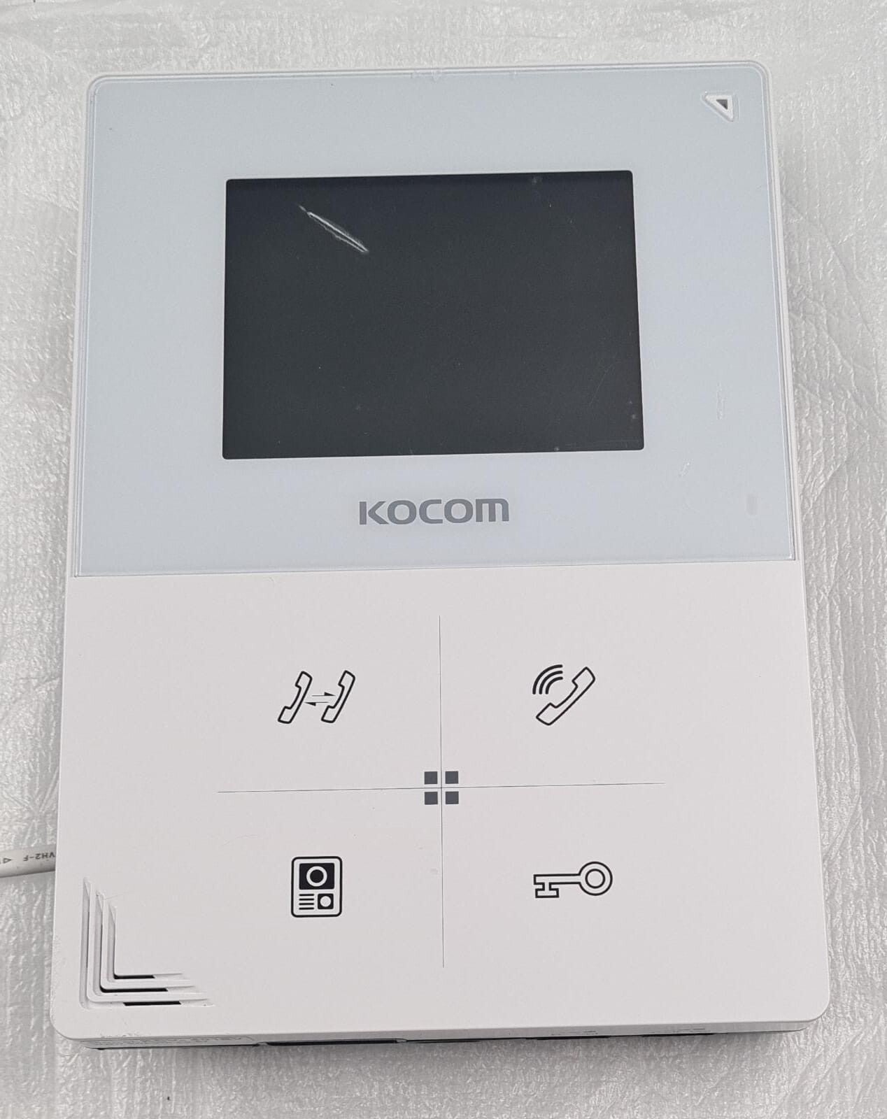 KOCOM KCV-401EV 4.3" White TFT LCD Color Video Phone Door Camera Touch Intercom