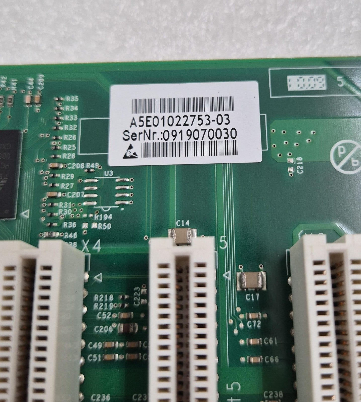 SIEMENS A5E01022753 / SAA5E01022751 Back Plane Board for Axiom Artis Scanner