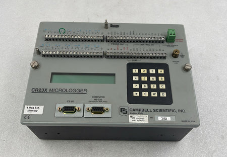 Campbell Scientific CR23X portable bench micrologger front view