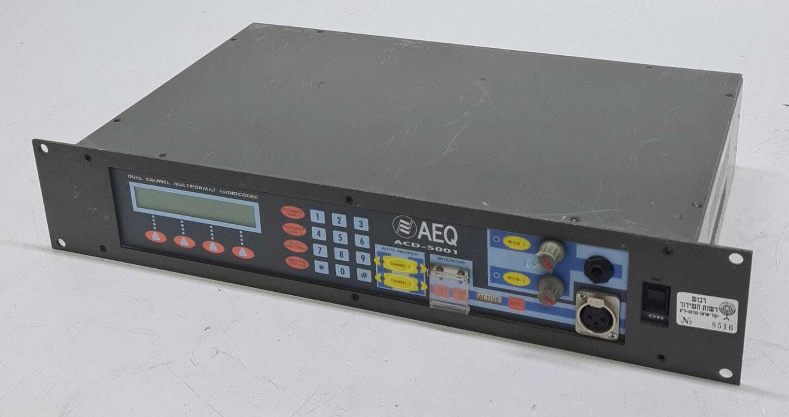 AEQ ACD-5001 Dual Channel Multiformat Audio Codec Unit