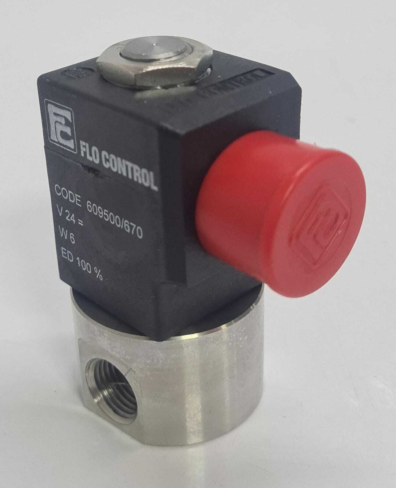 [LOT OF 3] FLO CONTROL FC 609500/670 Solenoid Valve 24VCD W/ Q90198.002