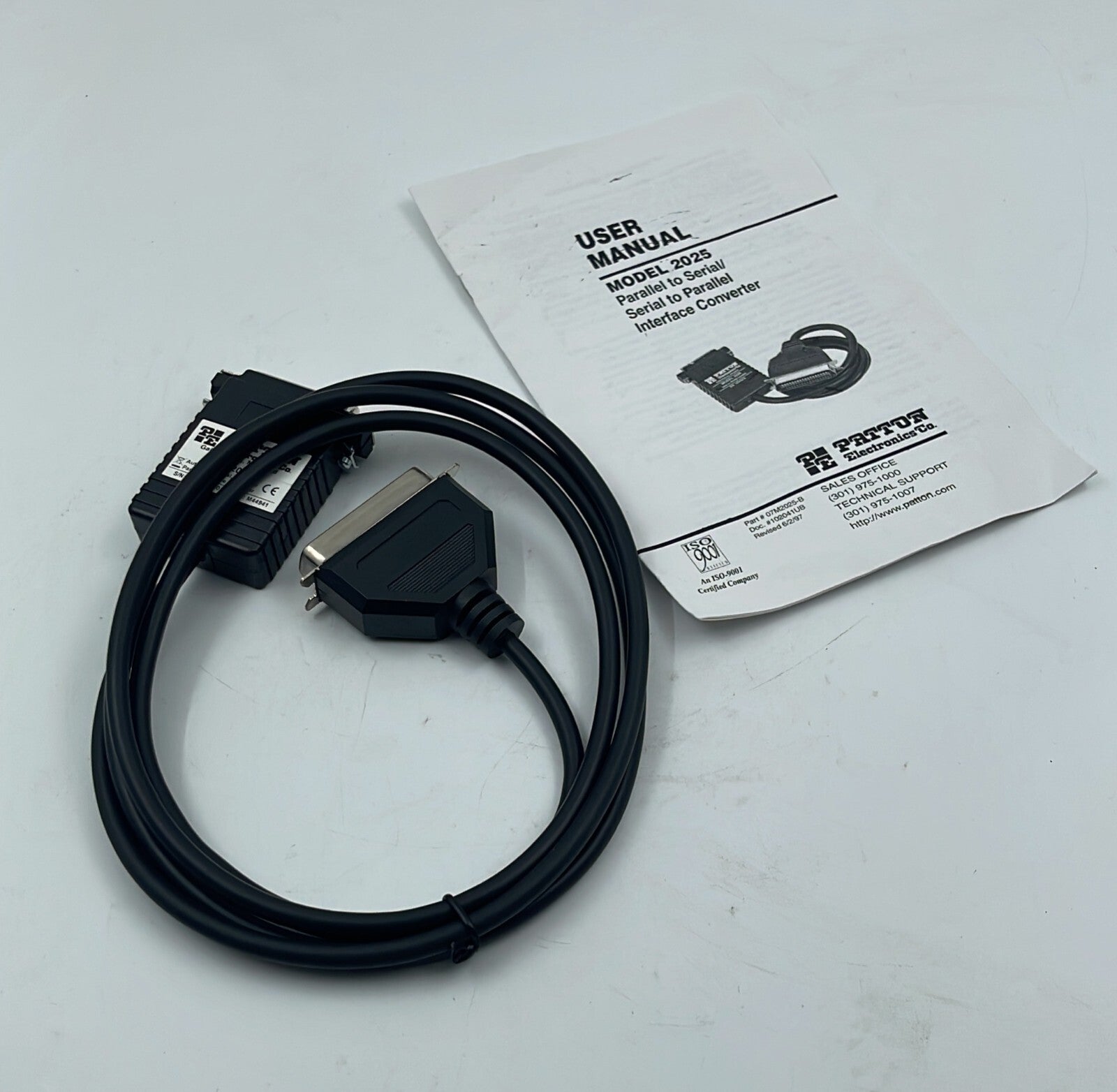 PATTON MODEL 2025 Auto-Directional Serial to Parallel Interface Converter