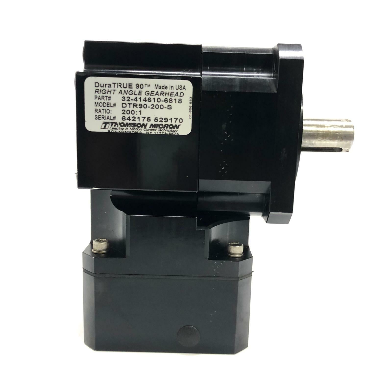 Thomson DTR90-200-S 32-414610-6818 DuraTrue 90 Right Angle Gearhead 200:1