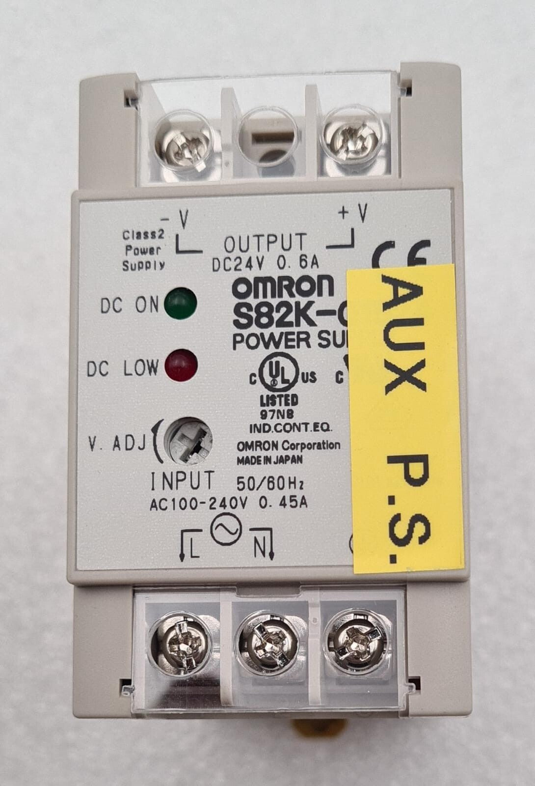 [LOT 3] NEW - OMRON S82K-01524 Switching Power Supply 24V 0.6A 100-240VAC