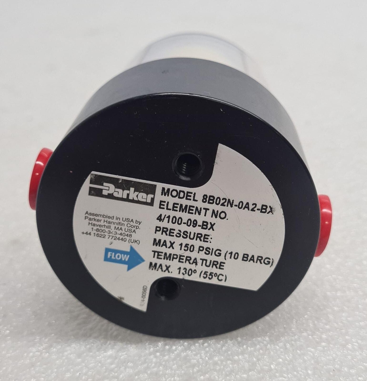 Parker Compressed Air Filter 8B02N-0A2-BX ELEMENT 4/100-09-BX