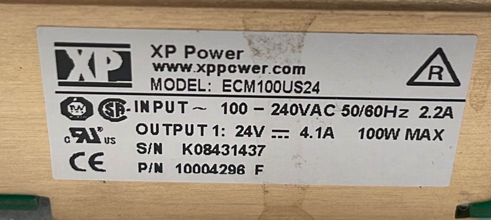 XP Power ECM100US24 Power supply 10004296 24V 4.1A 100W