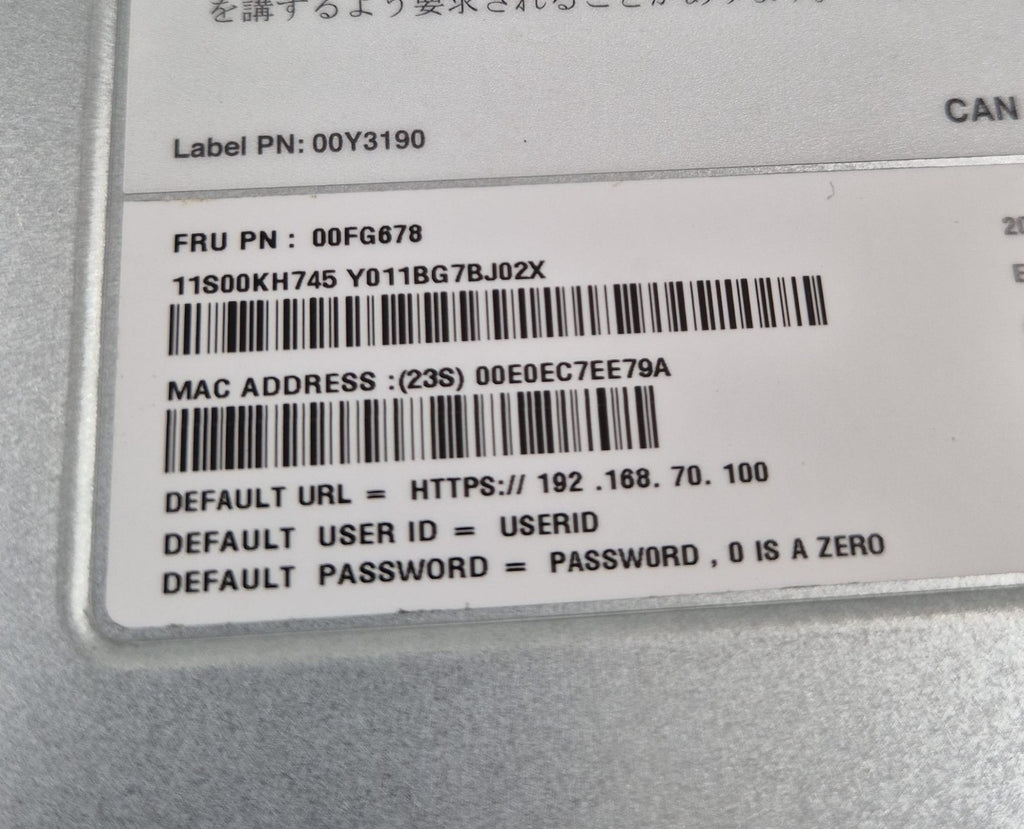 Lenovo 00FG678 FLEX SYSTEM Enterprise Chassis Management Module 00KH745 00FJ669