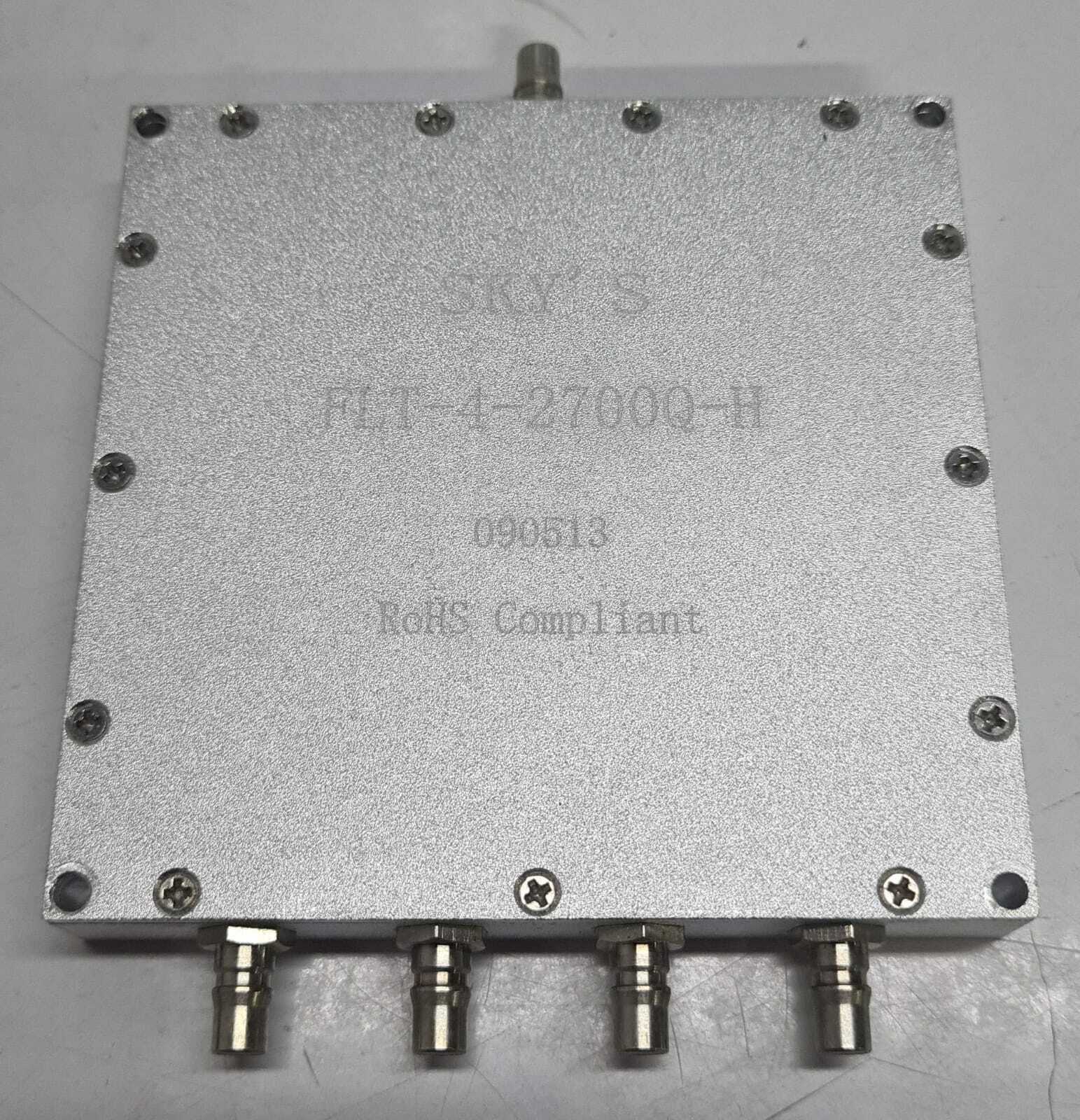 [LOT OF 7] SKY'S FLT-4-2700Q-H 4 Way Power Divider SMA Female Connectors