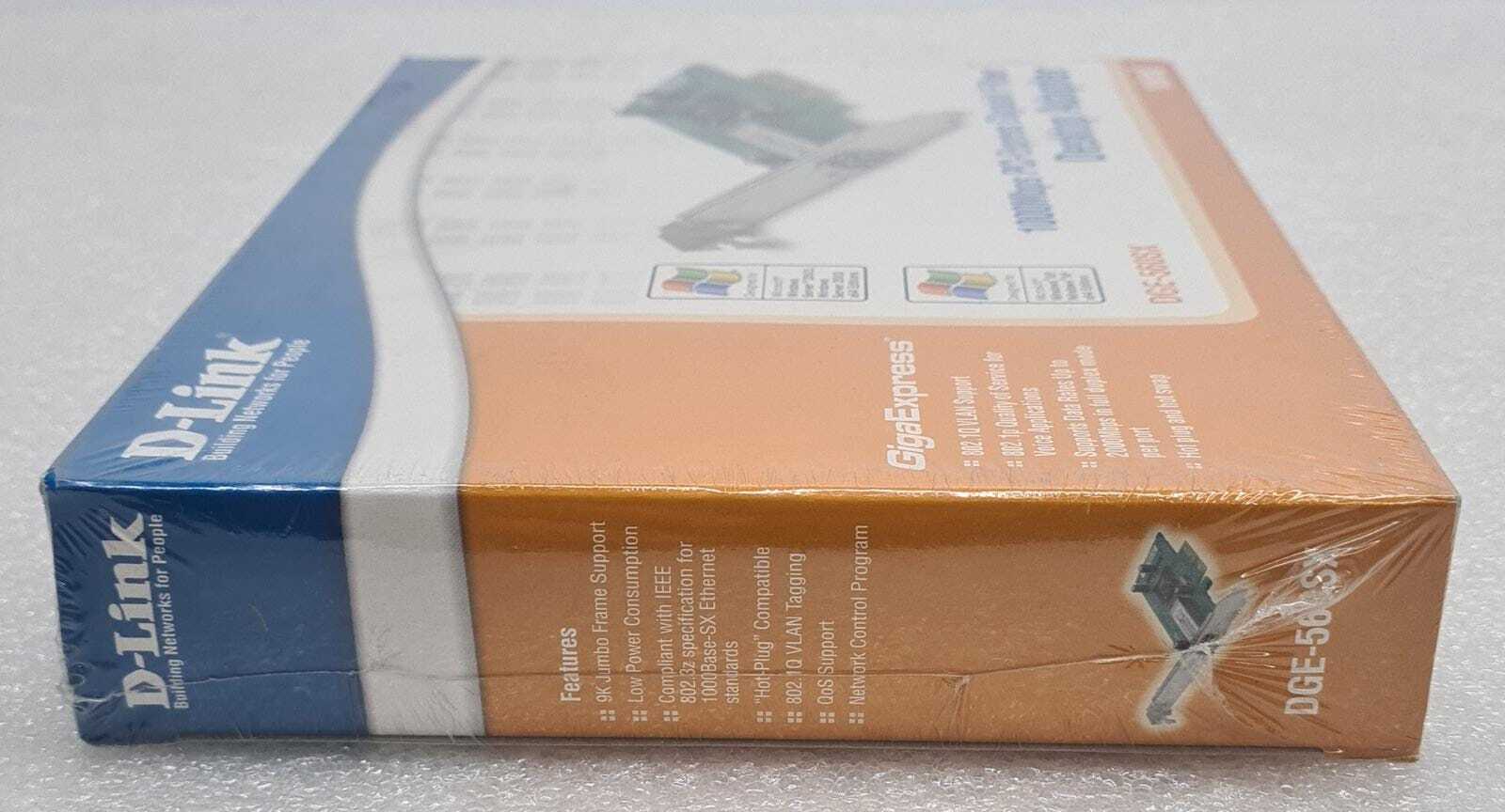 NEW SEALED - D-Link DGE-560SX 1000MBPS PCI‑Express Gigabit Fiber Desktop Adapter