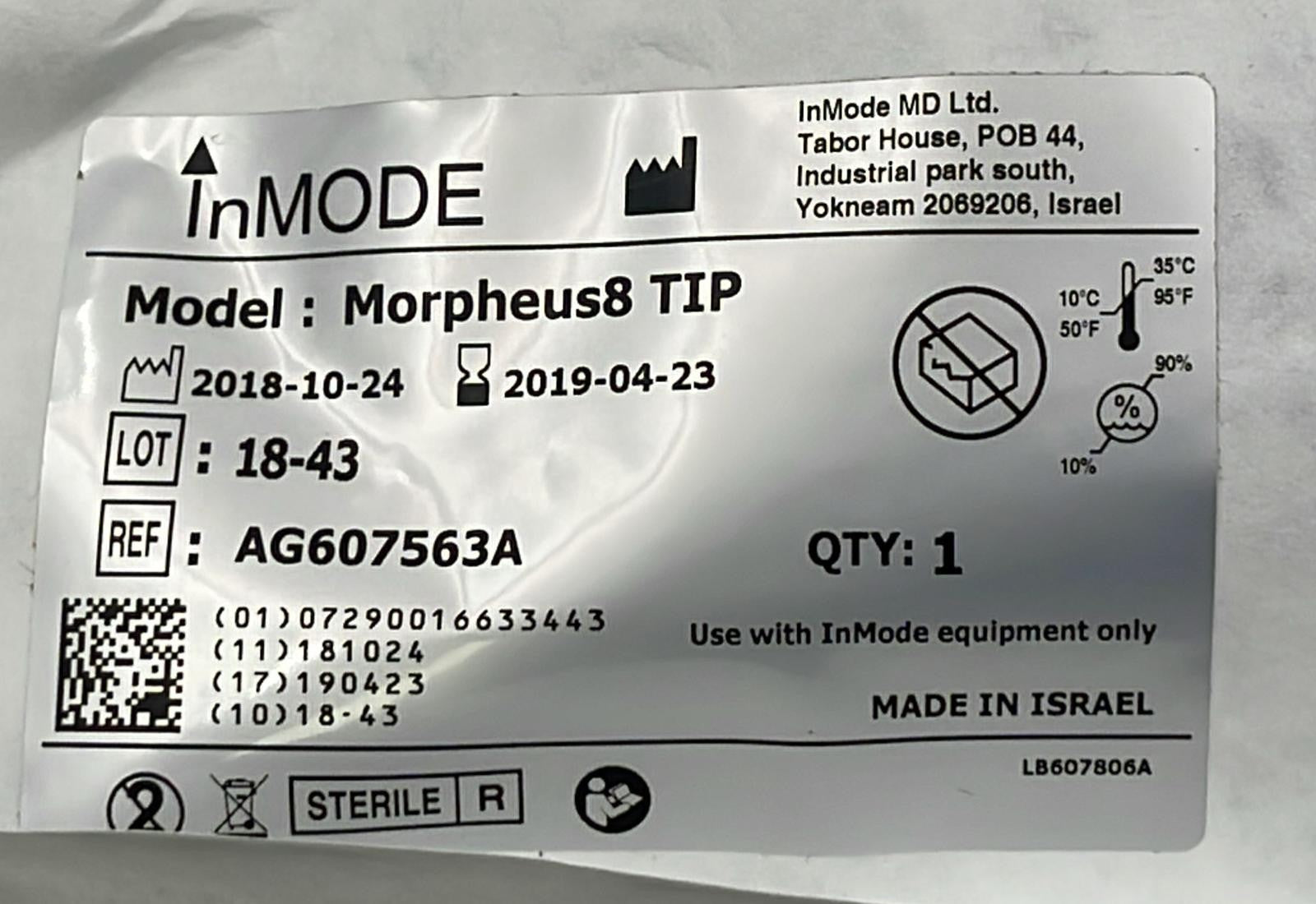 Sterile Inmode Morpheus8 TIP AG607563A