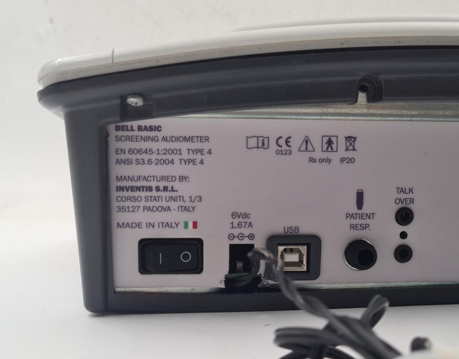 Inventis BELL BASIC Screening Audiometer TDH-39 REF 10143 **AS-IS**