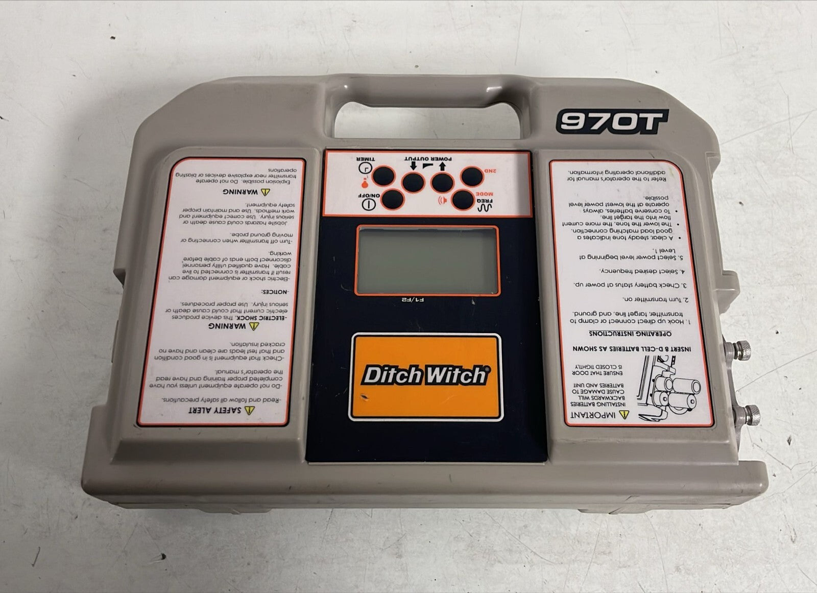 Ditch Witch Subsite Electronics Line Locator Model 910R & 970T **AS IS