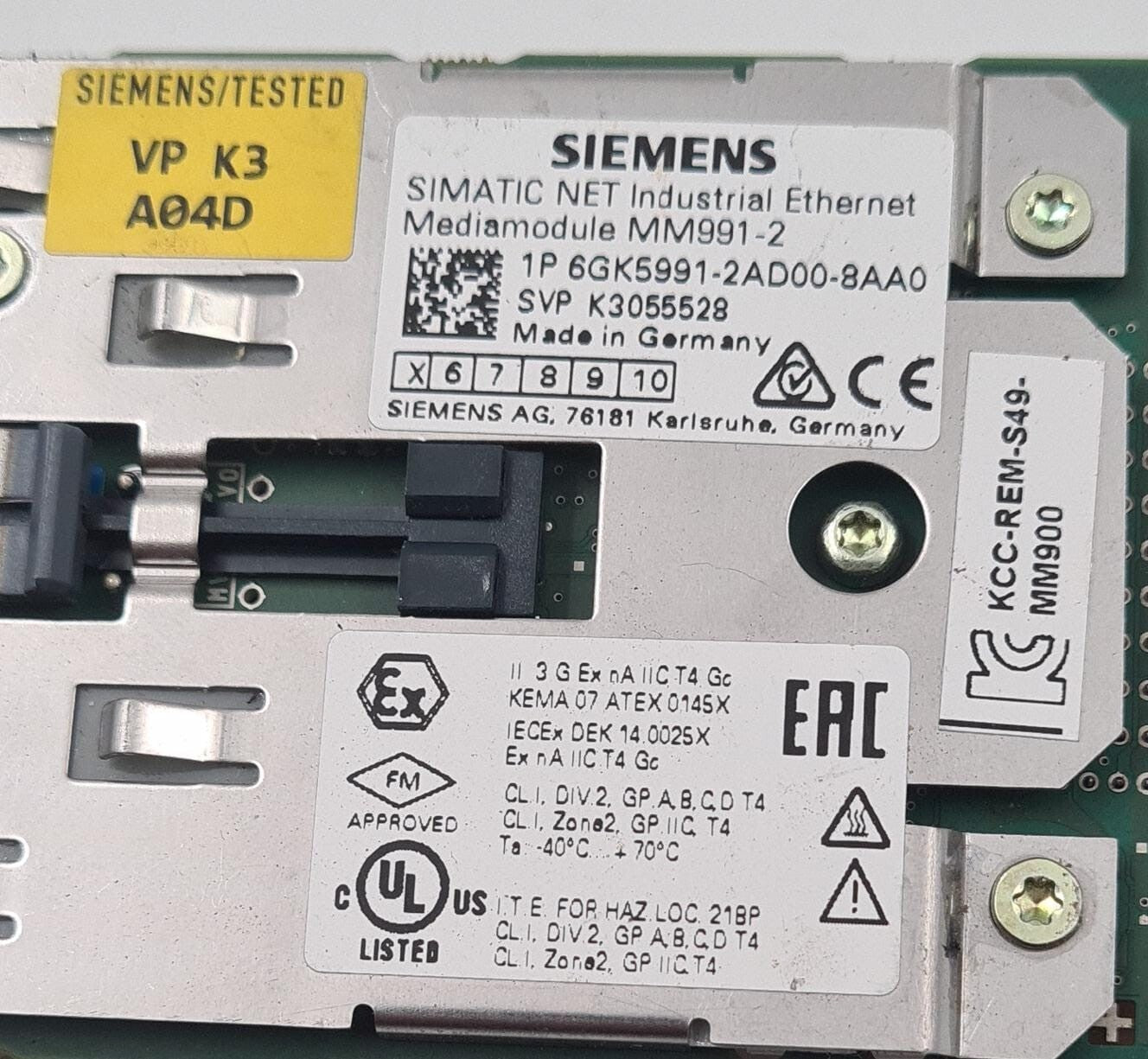 SIEMENS 9912AD SIMATIC NET 6GK5991-2AD00-8AA0 Industrial Ethernet Module MM991-2