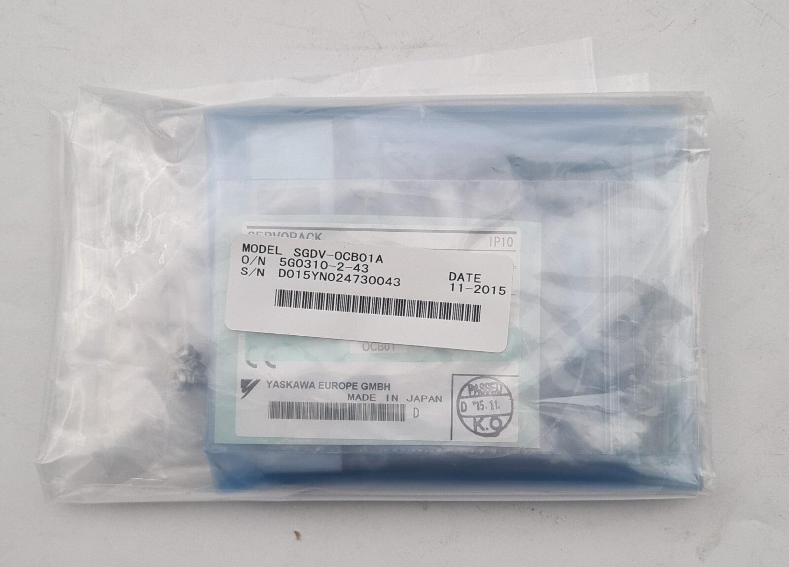 NEW KIT - YASKAWA SGDV-OCB01A Board 400-005-698-BOH PCB