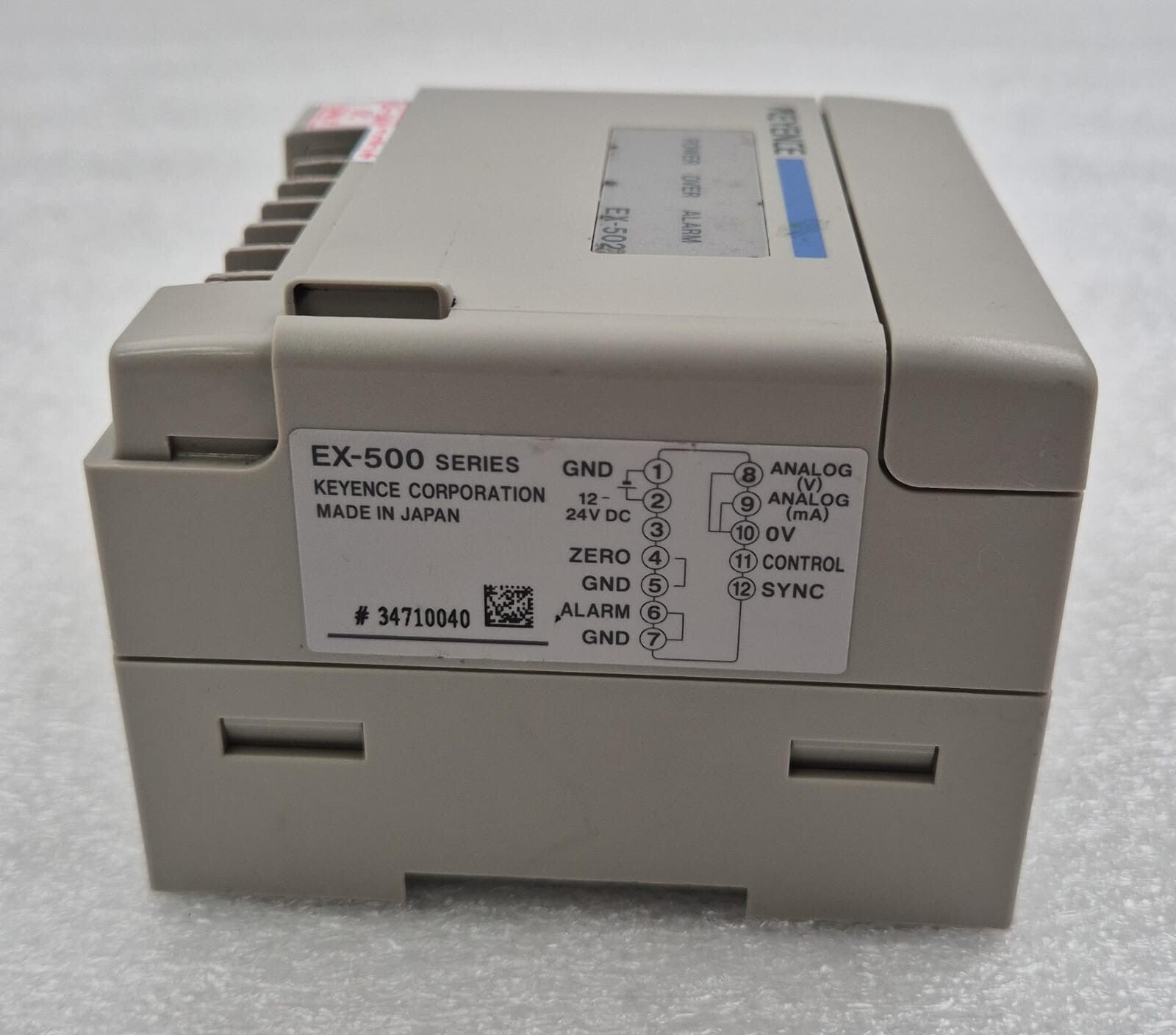 KEYENCE EX-500 SERIES EX-502 Digital Optical Fiber Amplifier Controller 12-24V