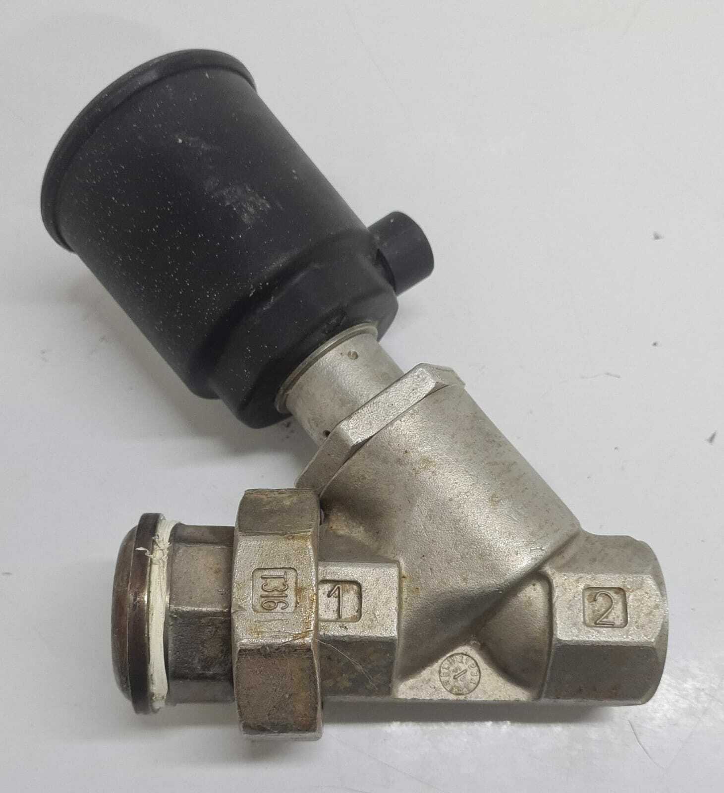 ASCO 8290 8290A395 NC INLET PORT 2 ANGLE BODY PISTON VALVE 90 Psi C131206 1"