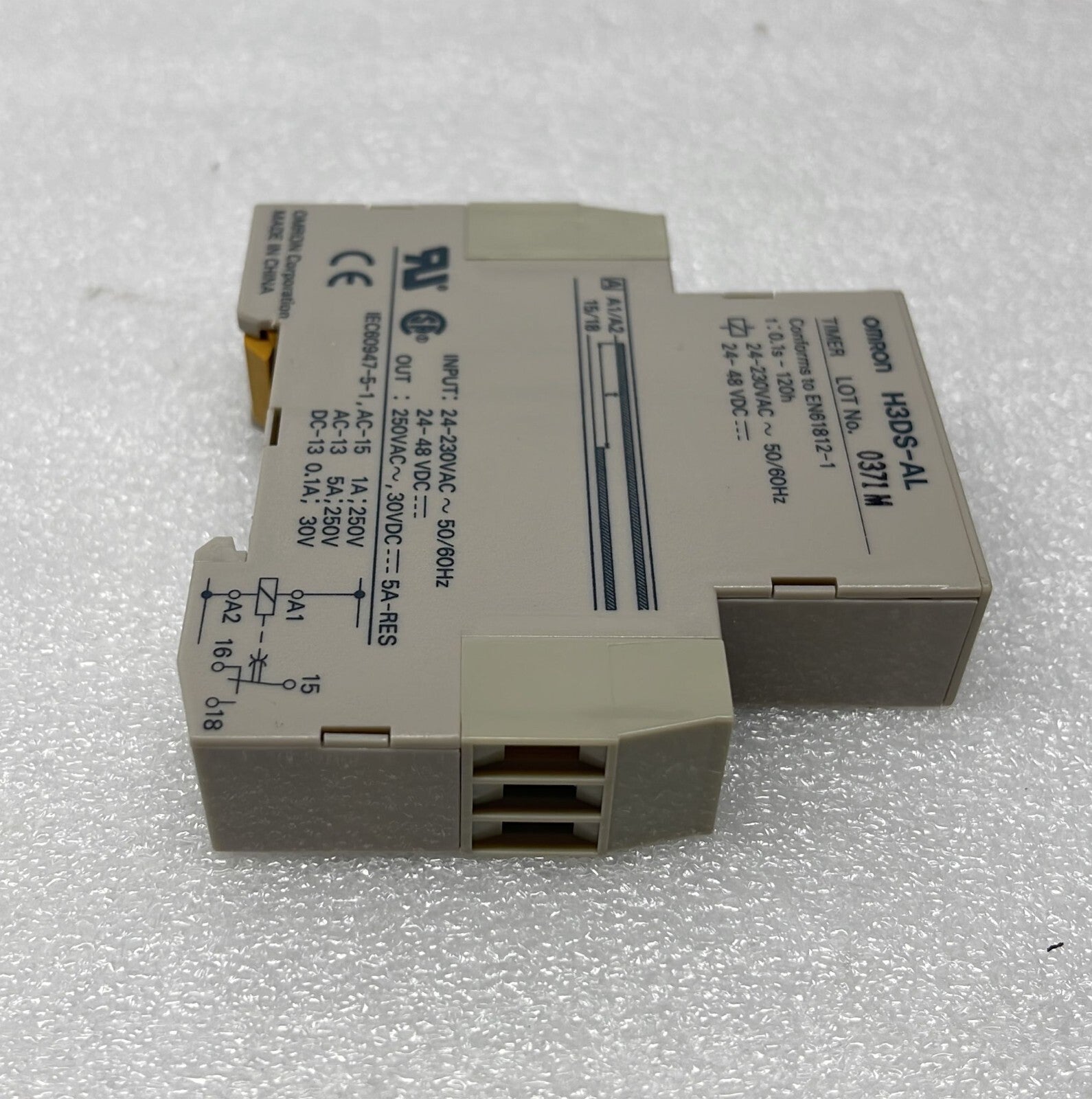 [LOT OF 2] OMRON H3DS-AL solid-state timer relay 0.1s-120h 24-230VAC 24-48VDC