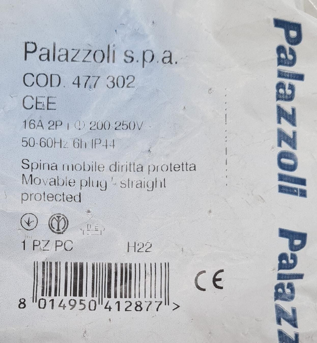 [LOT 5] NEW - Palazzoli Plug Connector 2* 477302 & 2*477305 & 1* 476306