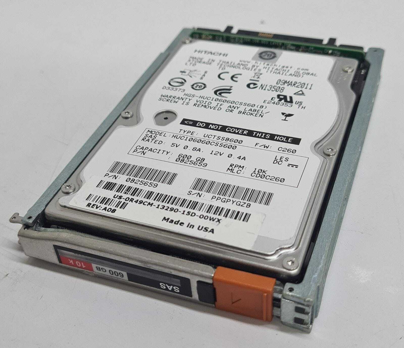 [LOT OF 7] HITACHI PROTECH 0B25659 HUC106060CSS600 600GB 2.5" SAS 10K HDD
