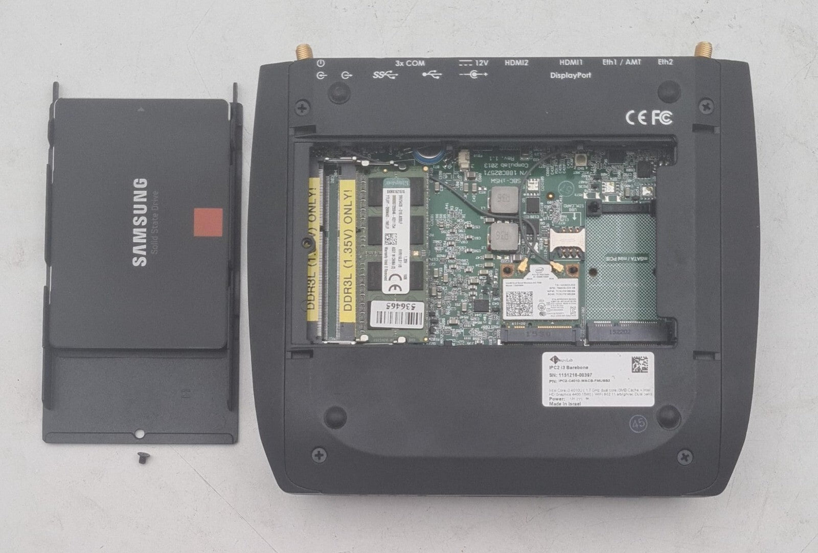 CompuLab IPC2 i3 Barebone i3-4010U 1.70GHz Mini PC 188C02571 Windows + PFSENSE