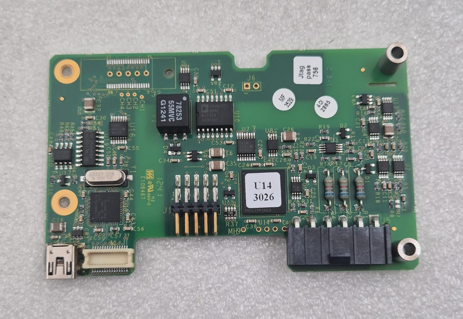 GE Healthcare Vivid S5 Ultrasound ECG Board V3 Assy R2419018-3 REV:004