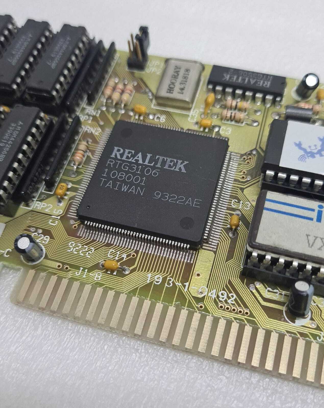 REALTEK RTG3106 VGA ISA 193-1-0492 Graphic Video Card