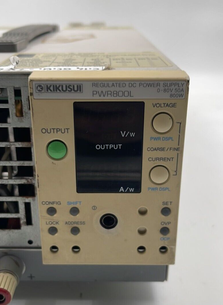 Kikusui PWR800L Programmable Regulated DC Power Supply 0-80v 50A 800W
