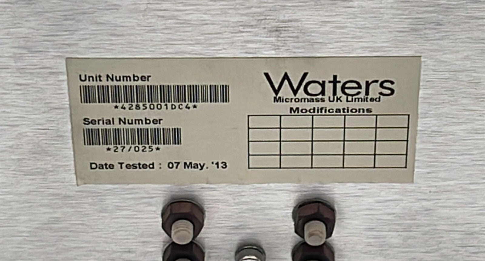Waters Alliance 4285001DC4 High Voltage Module Spectrometer