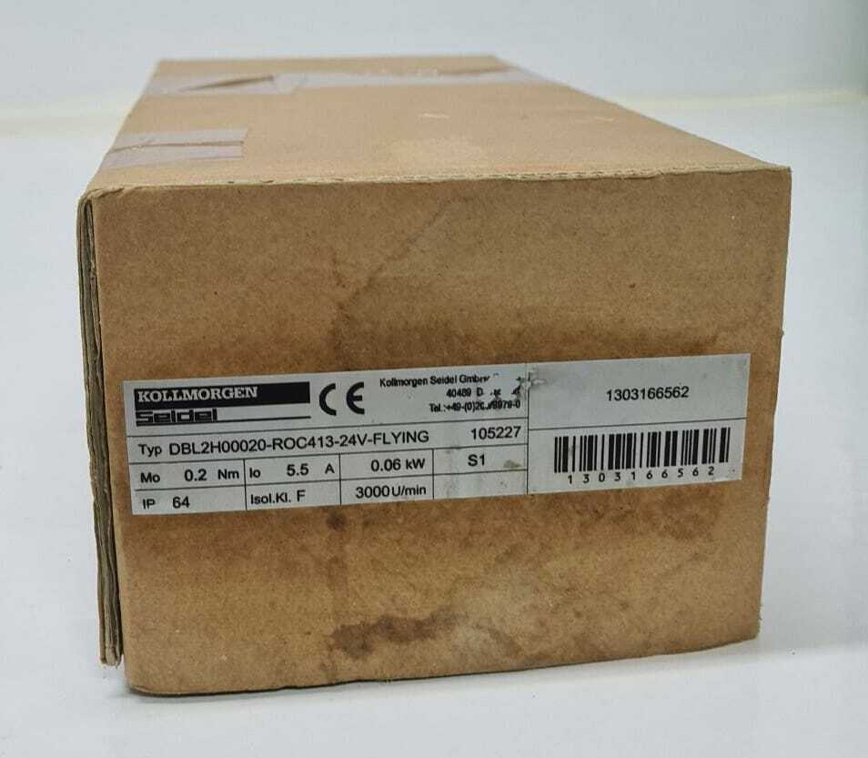 KOLLMORGEN SEIDEL SERVO MOTOR DBL2H00020-ROC413-24V w/ HEIDENHAIN ROC 413 2048