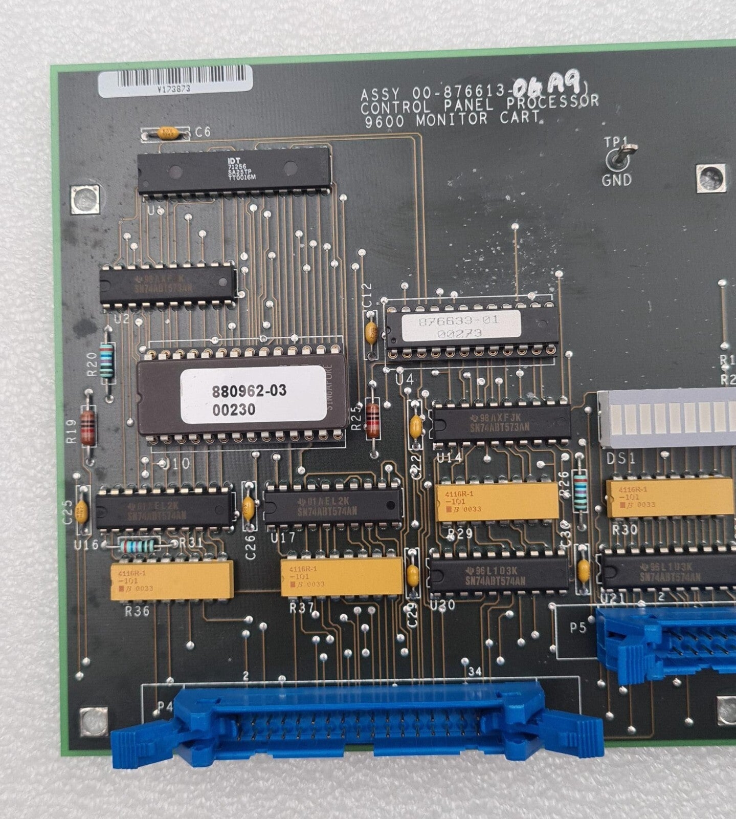 GE ASSY 00-876613-06 (A9) CONTROL PANEL PROCESSOR 9600 MONITOR CART WORKSTATION