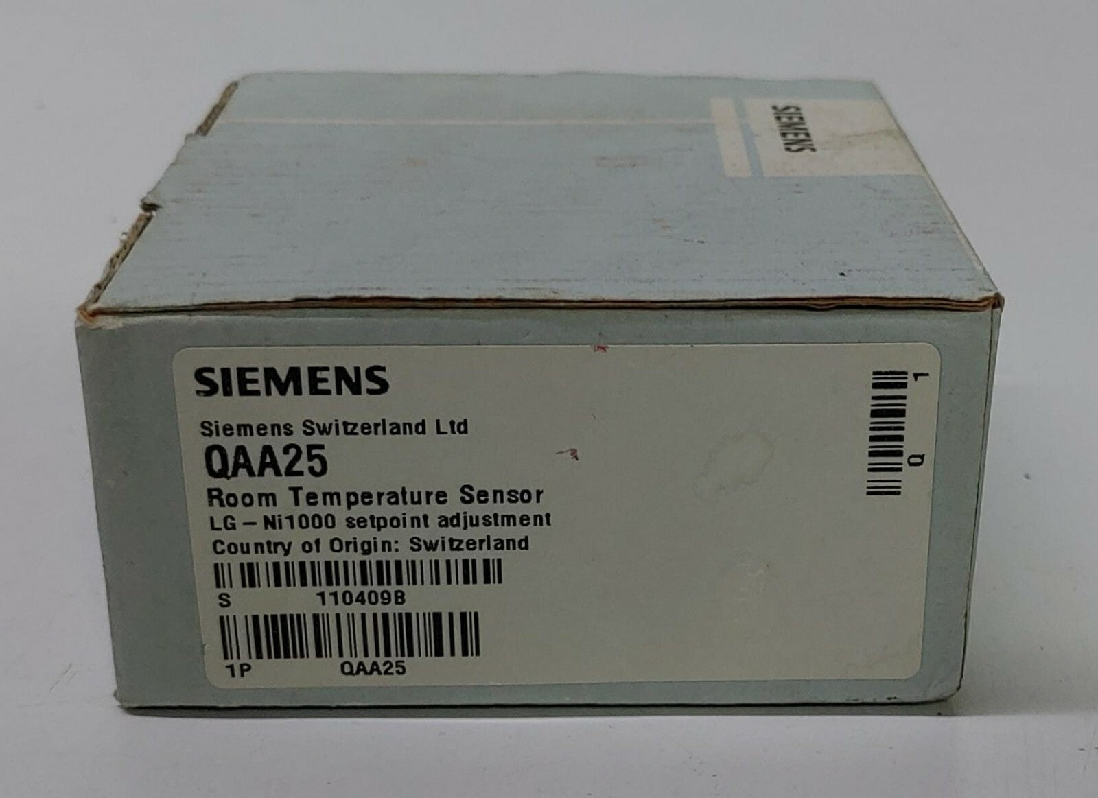 SIEMENS QAA25 Room Temperature Sensor LG-Ni1000 setpoint adjustment