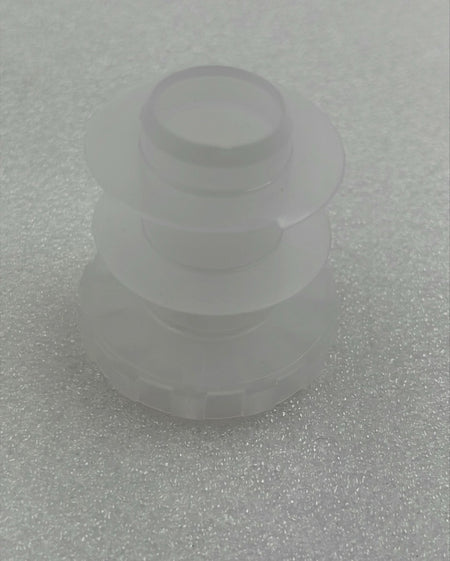 Waters 3-hole PE solvent reservoir cap close-up