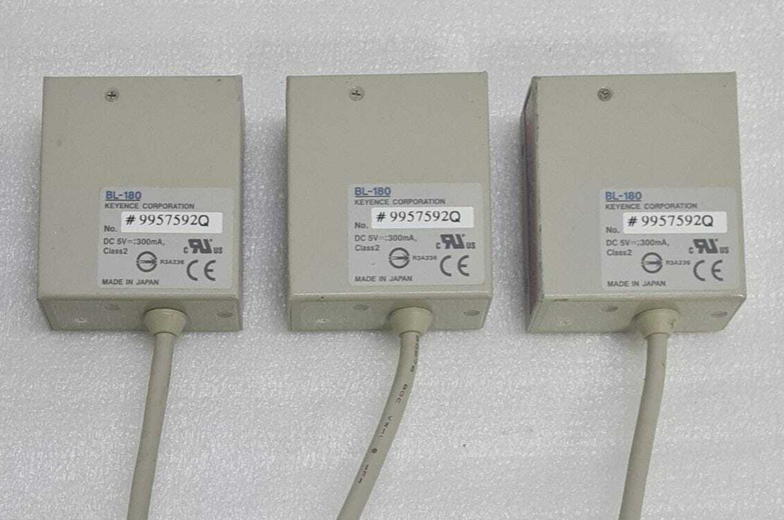 [LOT OF 3] Keyence Barcode Reader Scanner Sensor BL-180 DC 5V 300mA Class 2