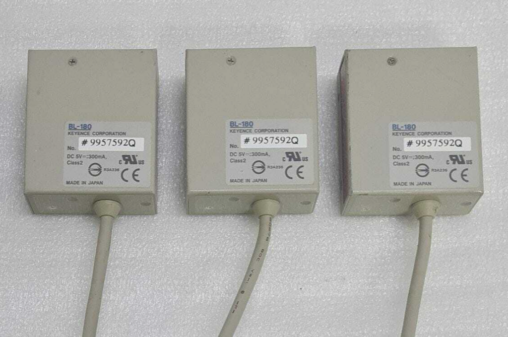 [LOT OF 3] Keyence Barcode Reader Scanner Sensor BL-180 DC 5V 300mA Class 2