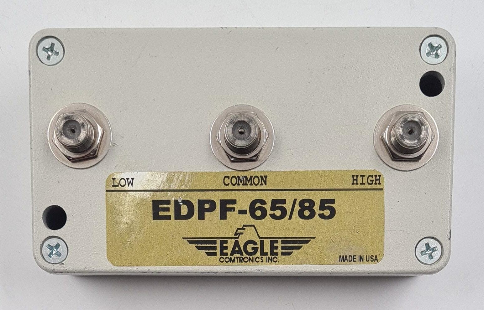 EAGLE COMTRONICS EDPF-65/85 MHz Split Diplex Filter
