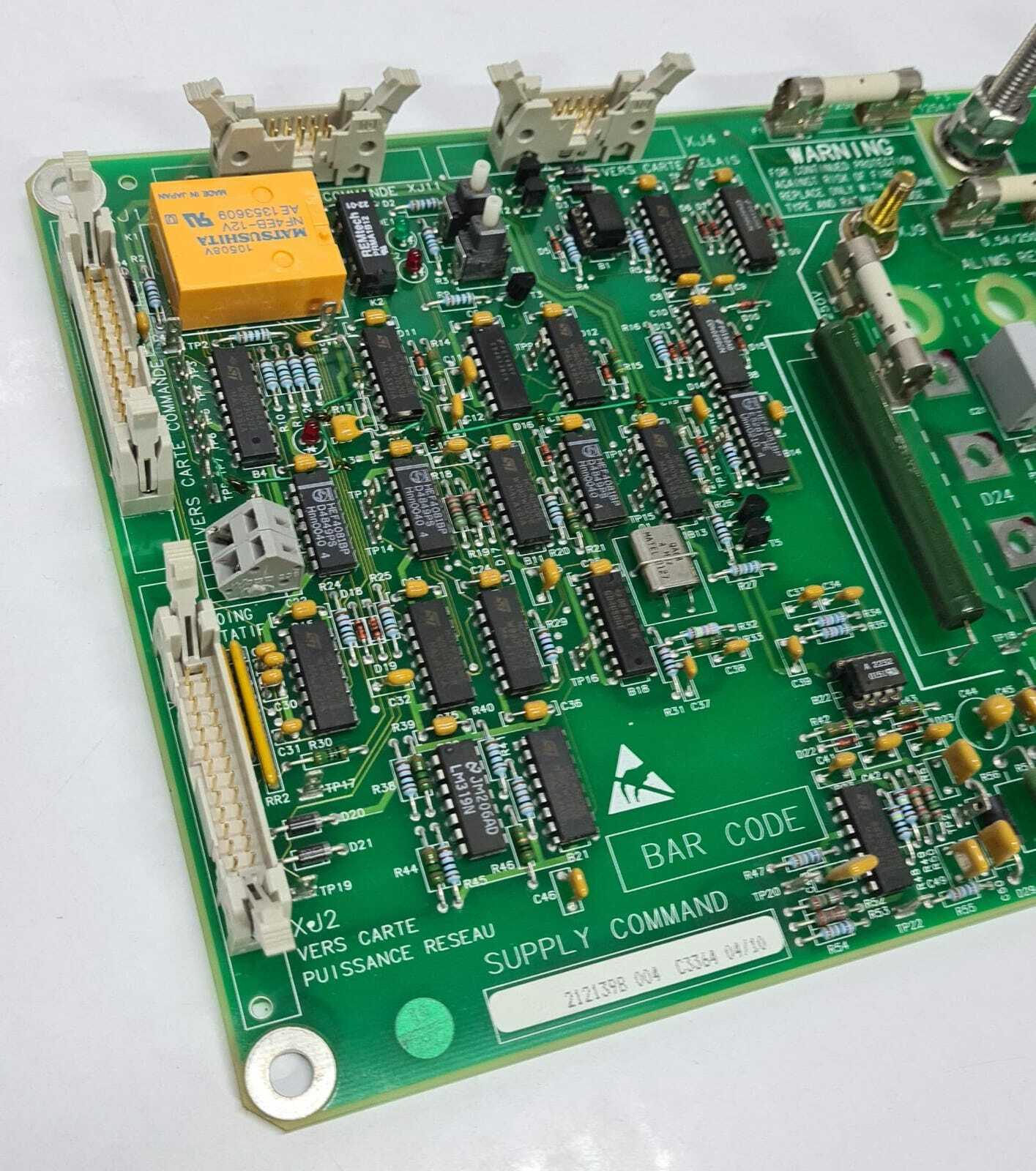 GE Mammography Senographe DMR+ Supply Command Board 2121398 004