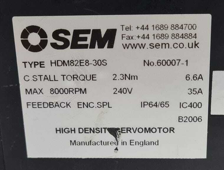 SEM High Density Servomotor HDM82E8-30S Servo Motor
