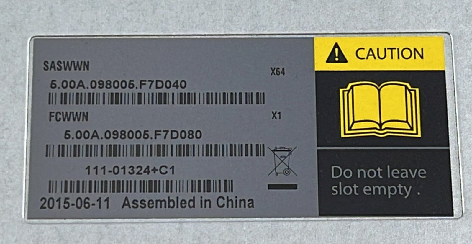 NetApp 111-01324+C1 SAS SFP Controller Module