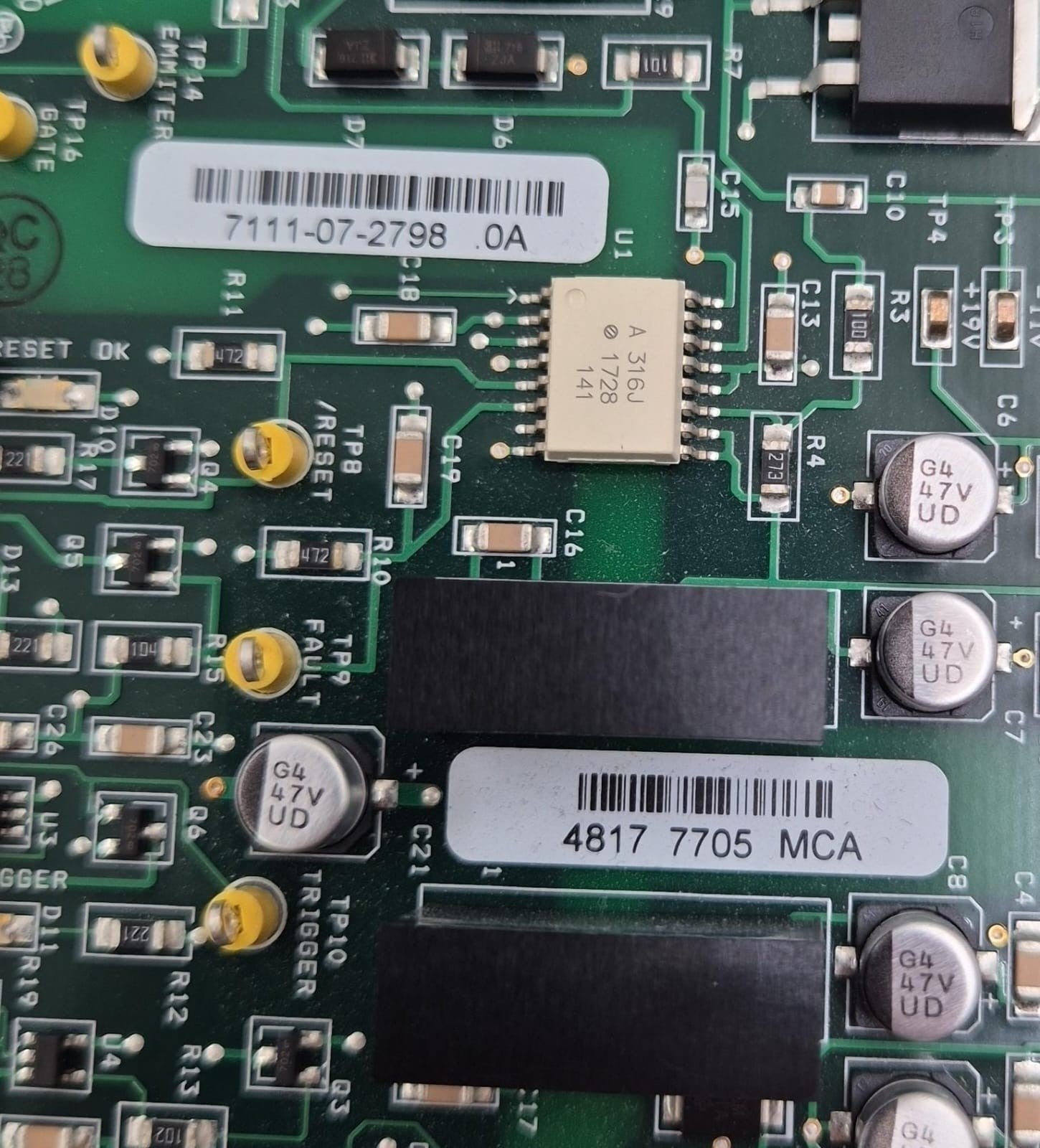 Syneron CANDELA SPECTRUM DAUGHER BD 7111-00-2798 PCB BOARD