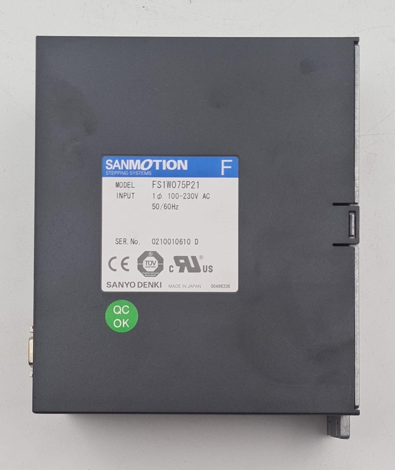 SANYO DENKI FS1W075P21 SANMOTION Stepping Systems Servo Drive 100-230V