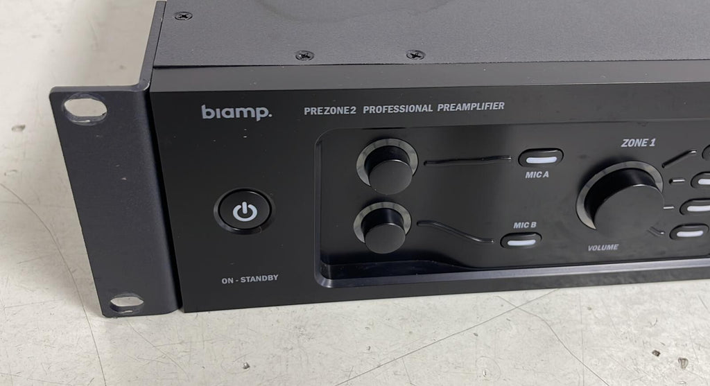 Biamp Prezone 2 Professional Audio Preamplifiers Stereo source zones