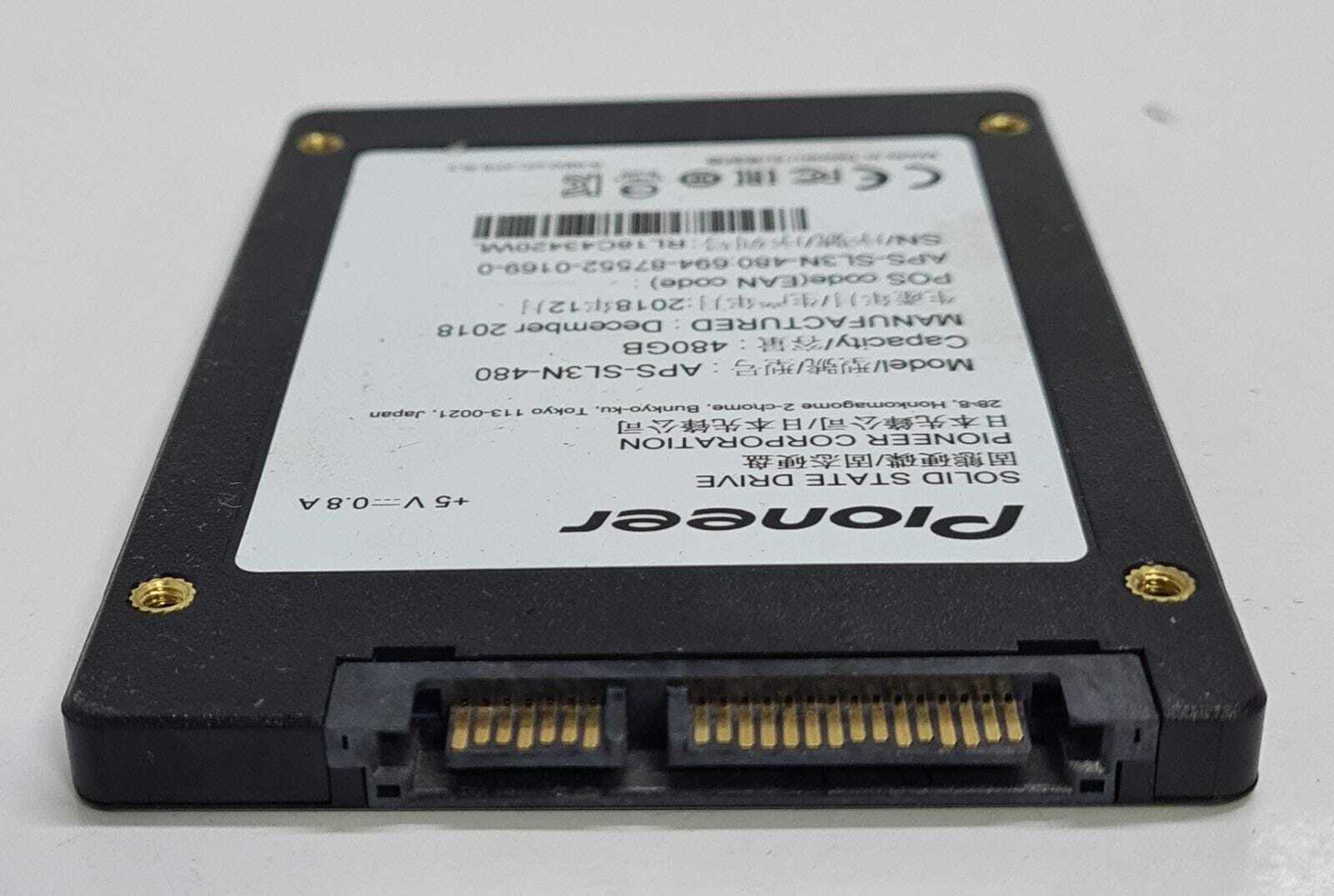 Pioneer Solid State Drive APS-SL3N-480 480GB SSD 2.5" TLC flash Internal