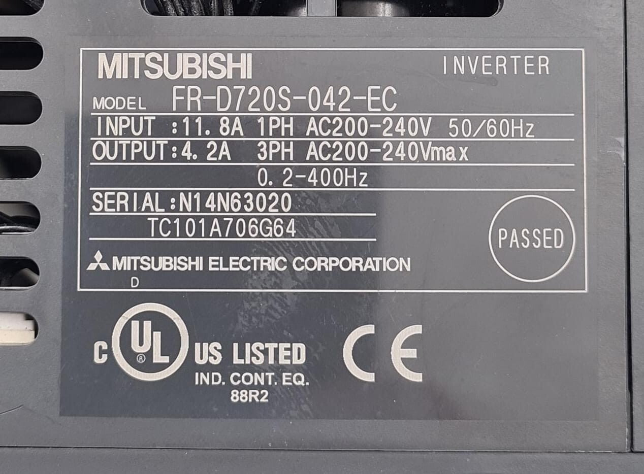 MITSUBISHI D700 series AC Frequency INVERTER FR-D720S-042-EC AC200-240V 50/60Hz