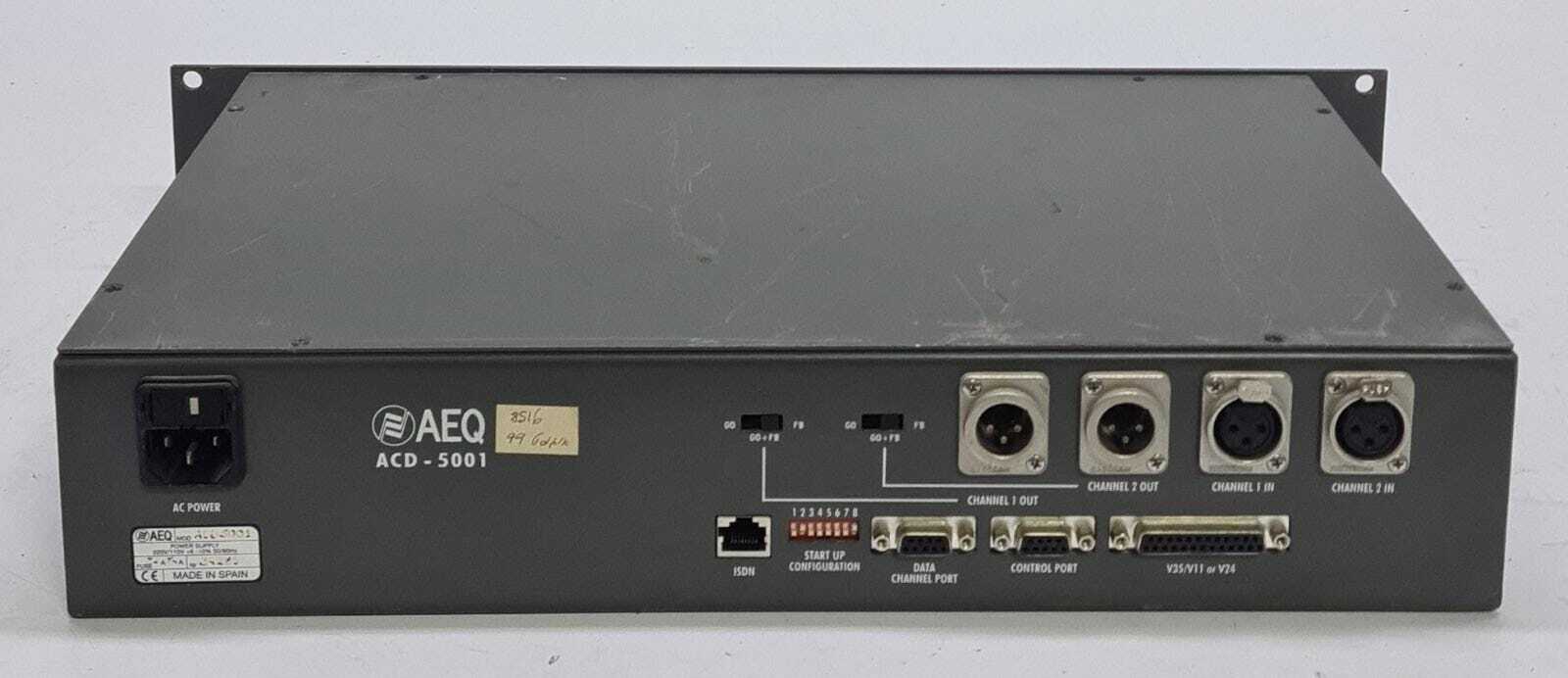 AEQ ACD-5001 Dual Channel Multiformat Audio Codec Unit