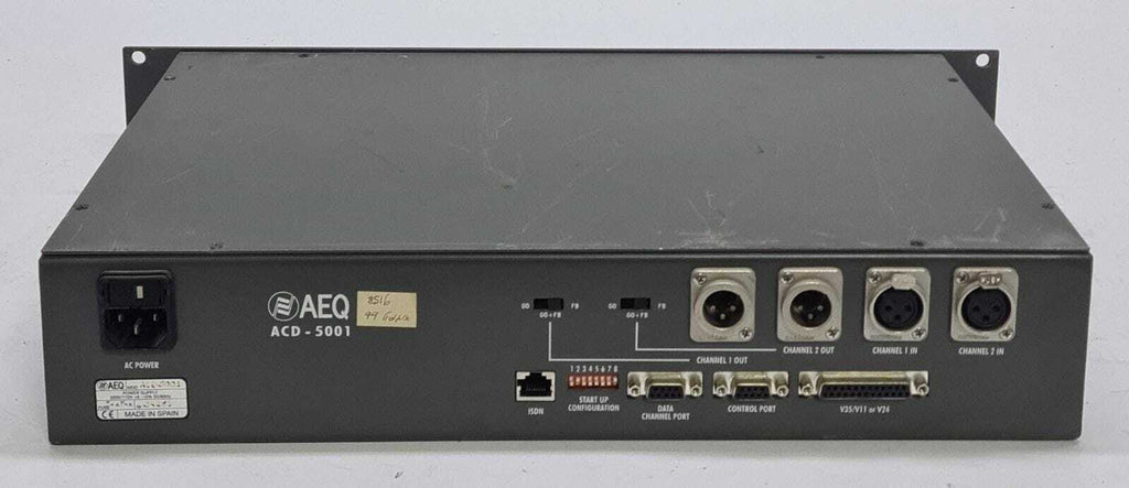 AEQ ACD-5001 Dual Channel Multiformat Audio Codec Unit
