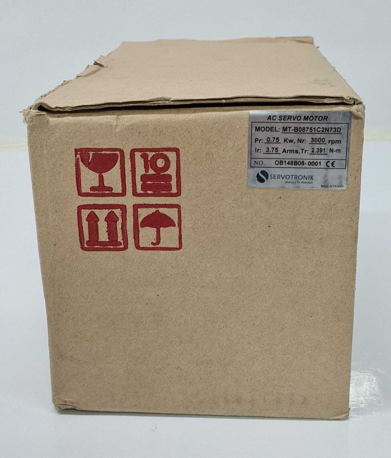 Servotronix MT-B08751C2N73D AC Servo Motor 0.75KW 2.4NM 3000RPM